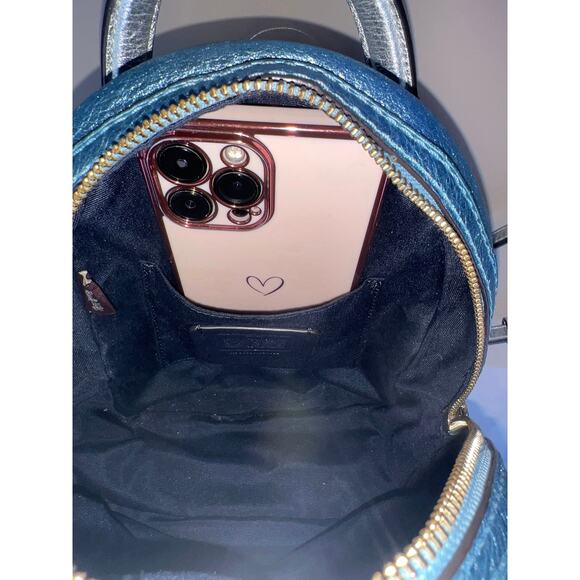Coach Andi Midnight/Multi Mini Metallic
Blue Backpack - Picture 13 of 14